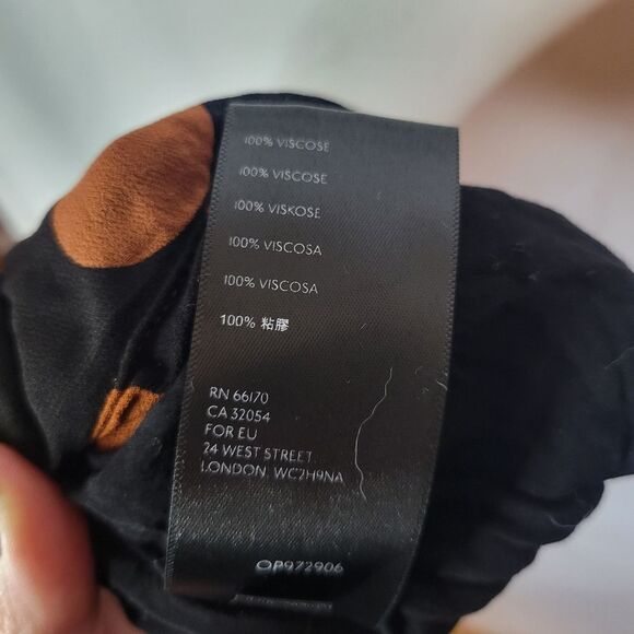 Maeve Oksana Anthropologie Polka Dot Midi Skirt - Black and Rust - Picture 11 of 16